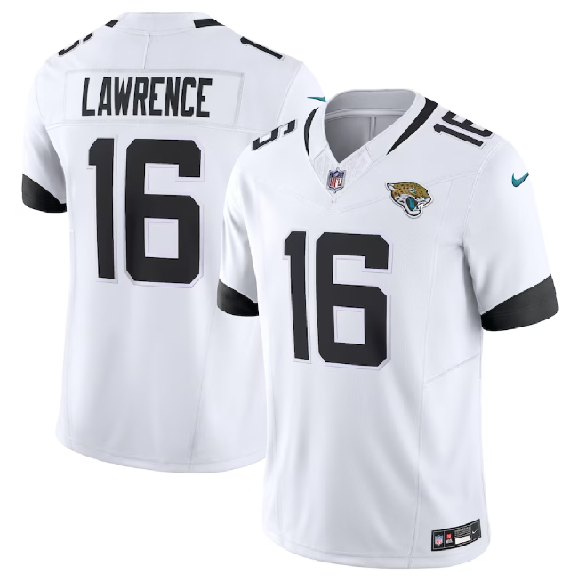 Men's Jacksonville Jaguars #16 Trevor Lawrence White 2023 F.U.S.E Vapor Untouchable Limited Football Stitched Jersey - Click Image to Close